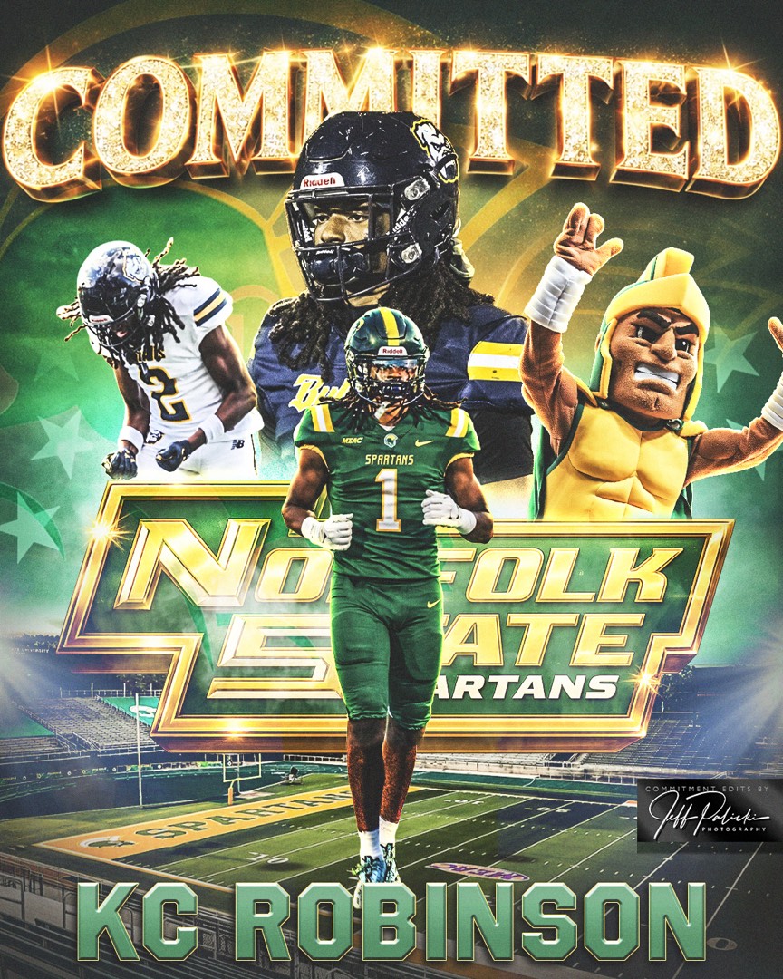 Football commitment graphics by Jeff Palicki Photography