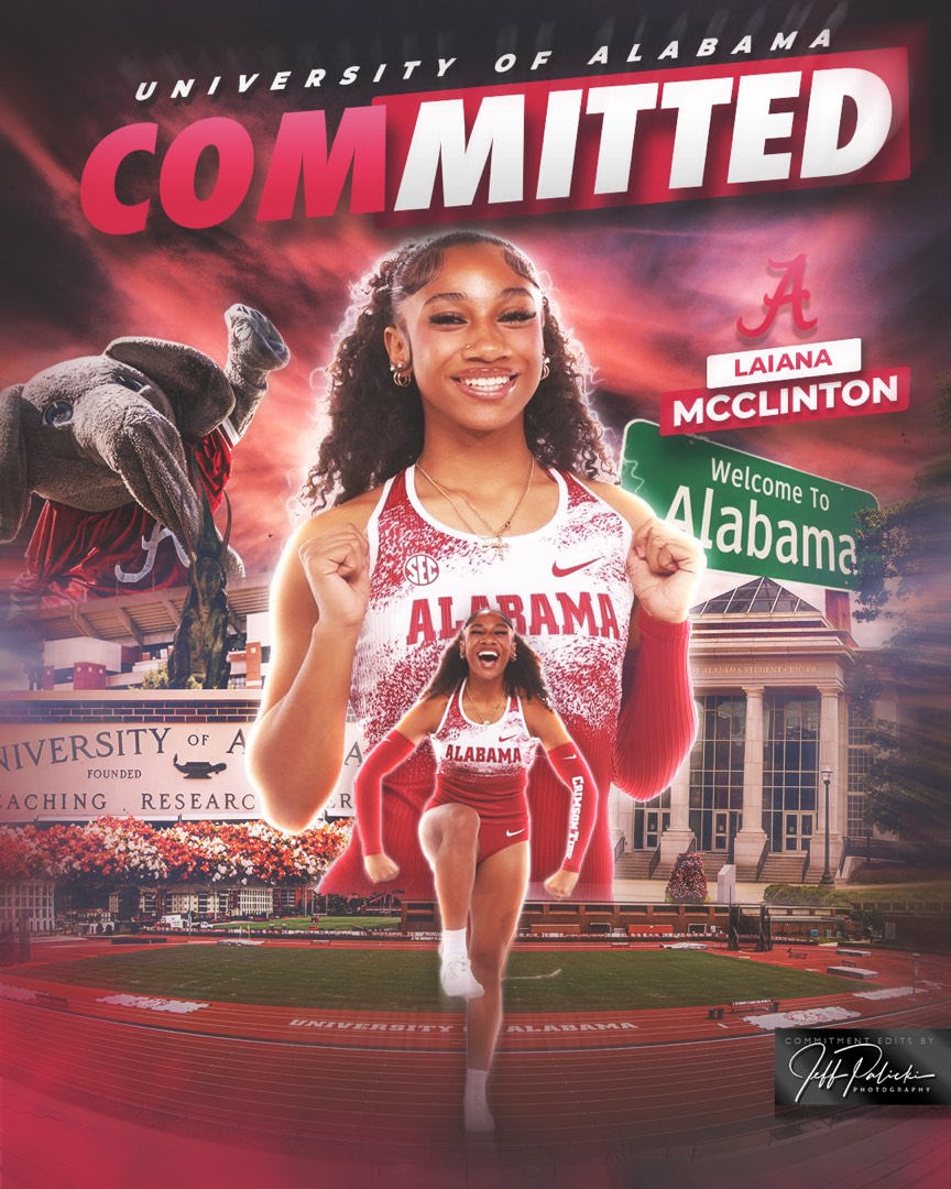Track & Field commitment graphics by Jeff Palicki Photography
