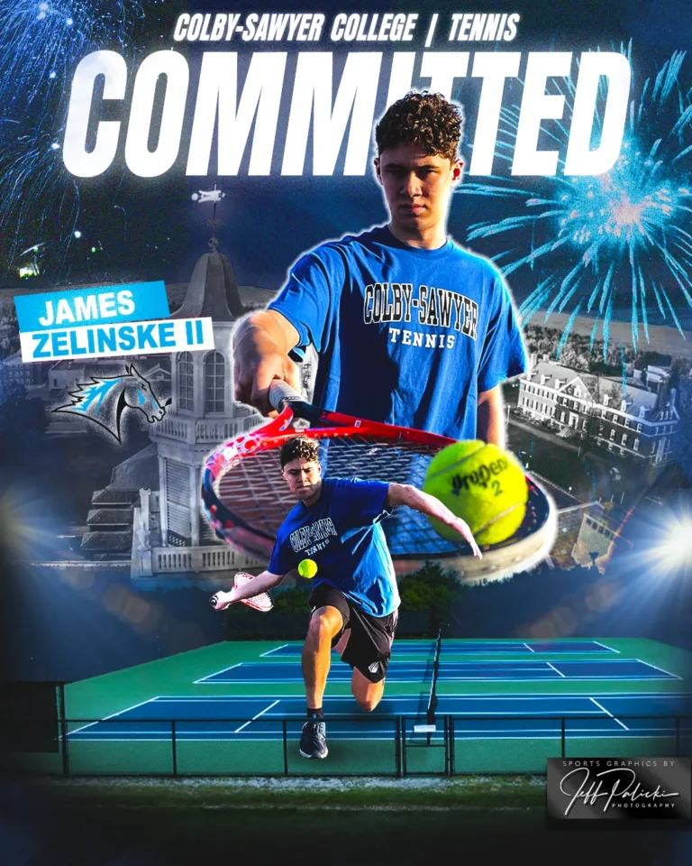 Tennis commitment graphic by Jeff Palicki Photography
