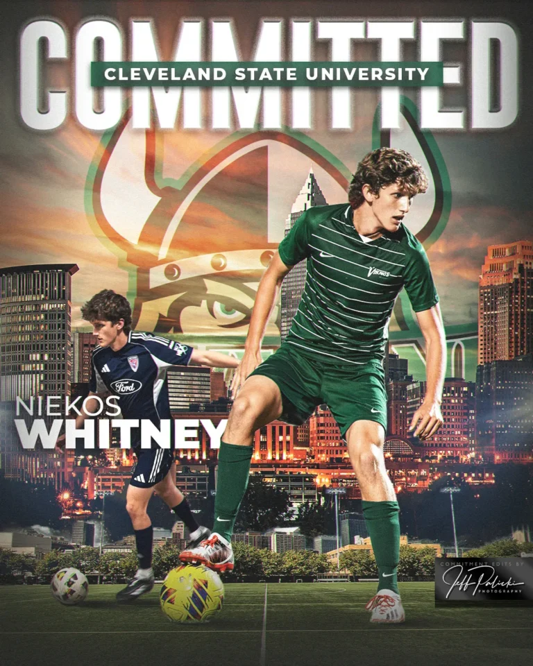 Soccer commitment graphic by Jeff Palicki Photography