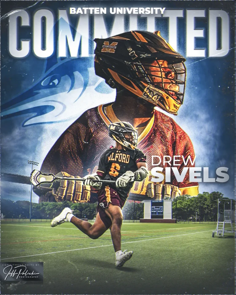 Lacrosse commitment graphic by Jeff Palicki Photography