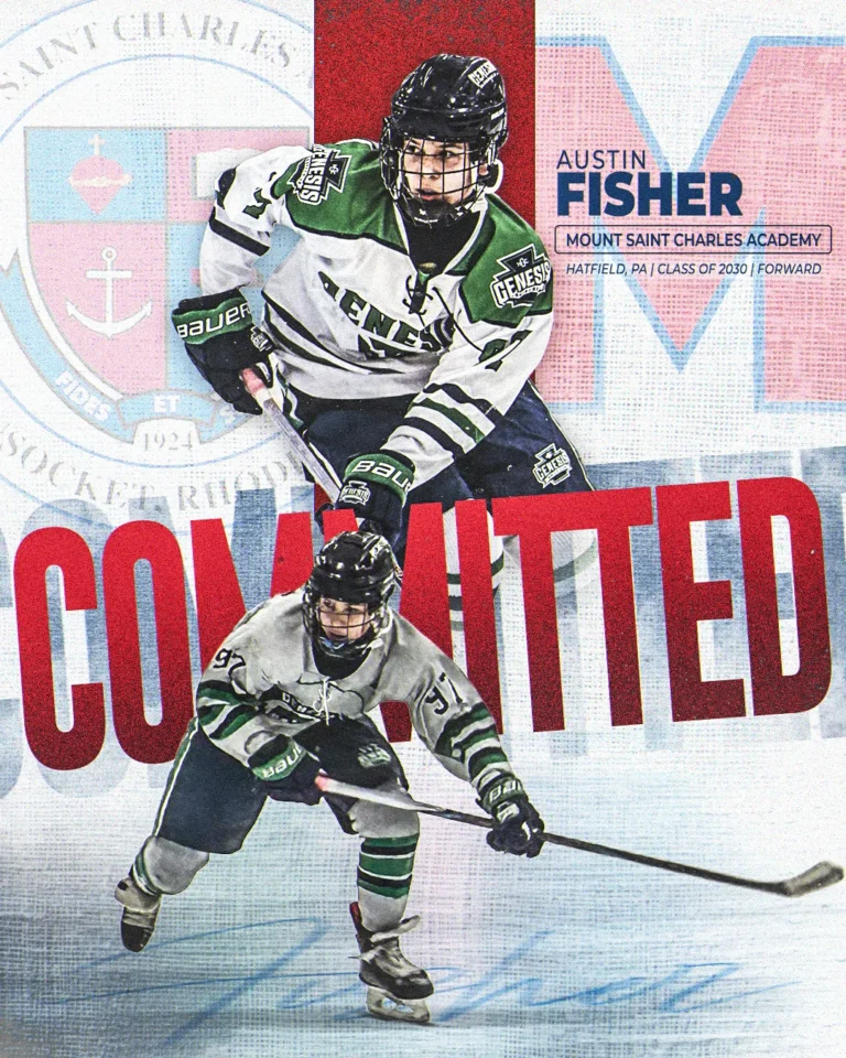 Hockey commitment graphic by Jeff Palicki Photography