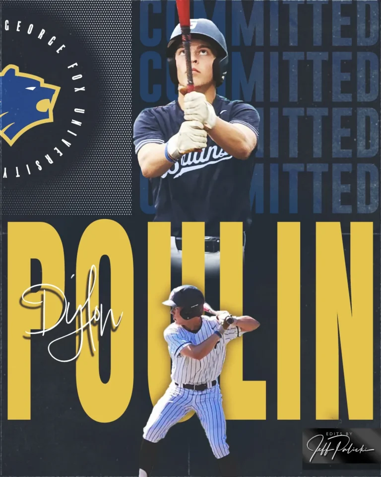 Baseball commitment graphic by Jeff Palicki Photography