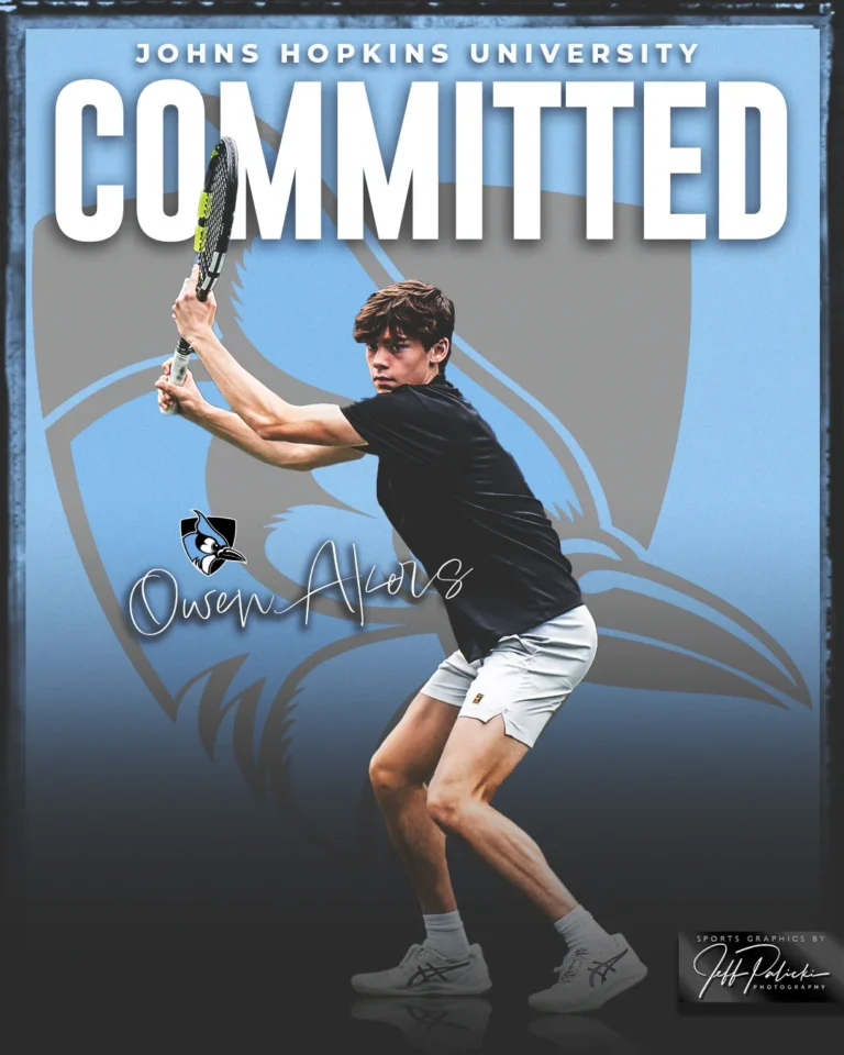 Tennis commitment graphic by Jeff Palicki Photography
