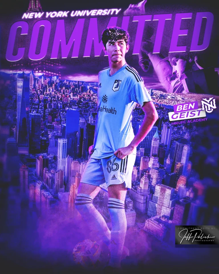 Soccer commitment graphic by Jeff Palicki Photography