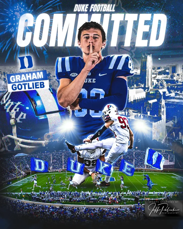 Football commitment graphic by Jeff Palicki Photography