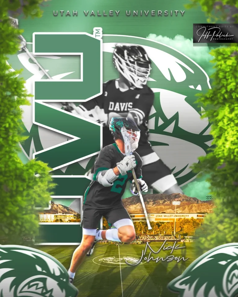 Lacrosse commitment graphic by Jeff Palicki Photography