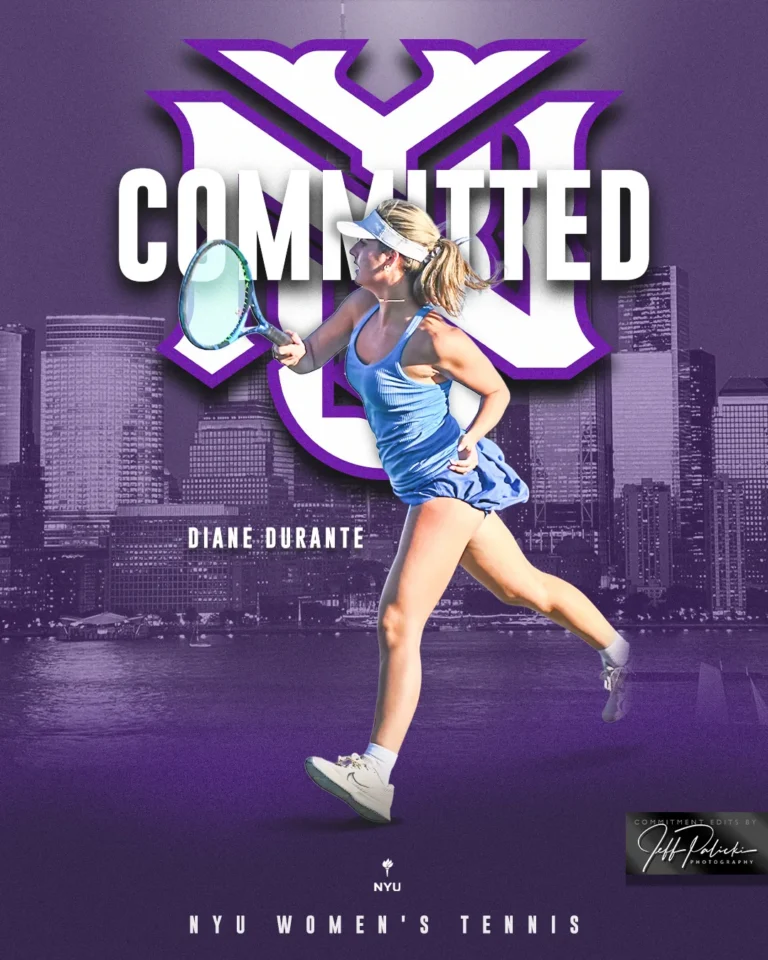 Tennis commitment graphic by Jeff Palicki Photography