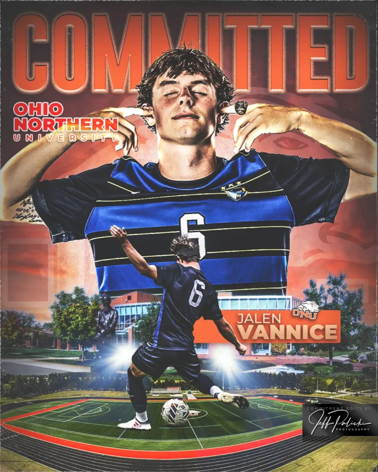 Soccer commitment graphic by Jeff Palicki Photography