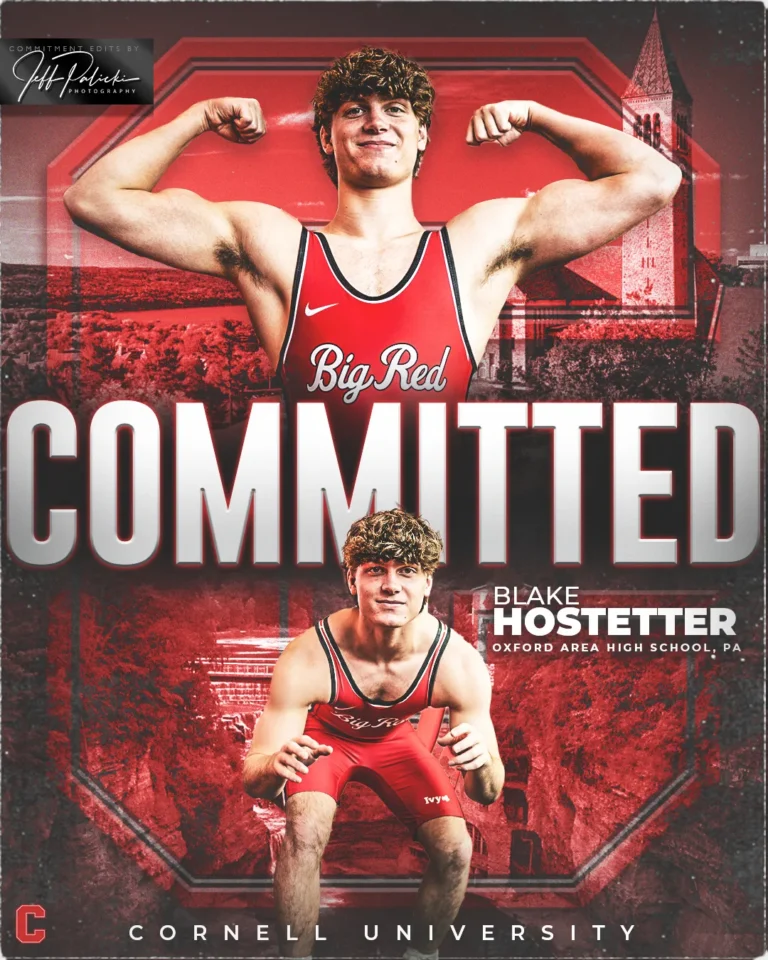 Wrestling commitment graphic by Jeff Palicki Photography