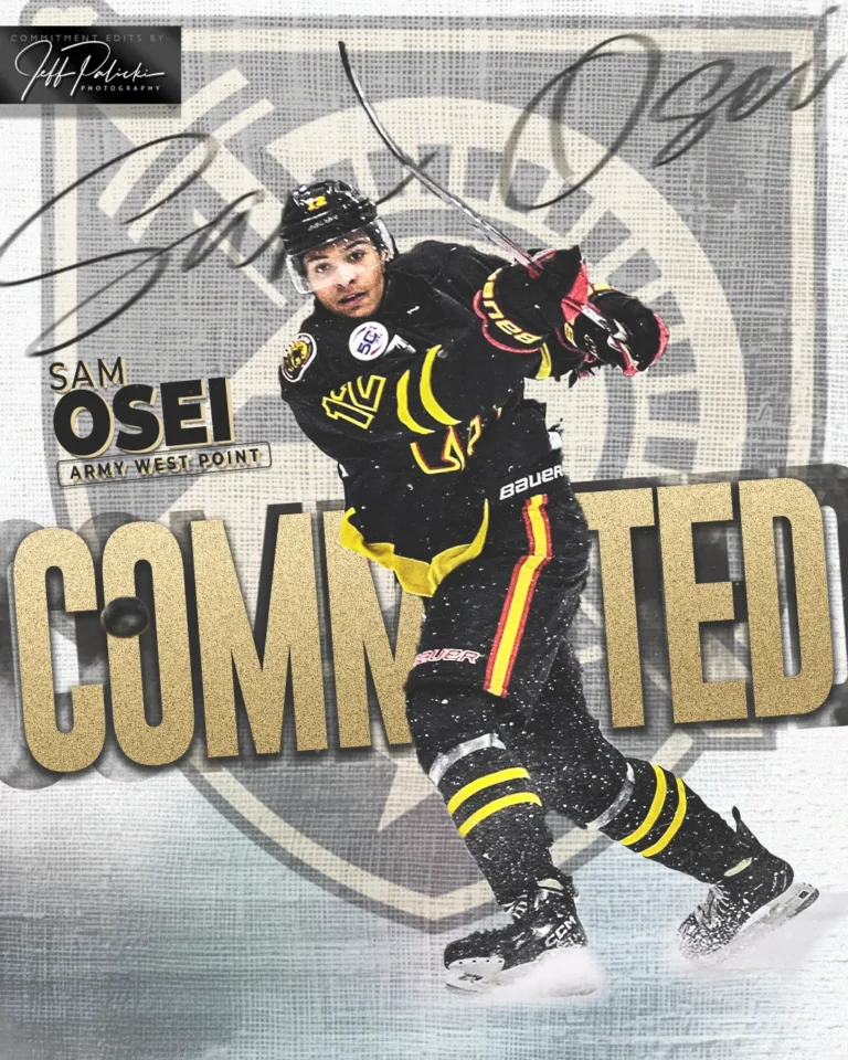 Hockey commitment graphic by Jeff Palicki Photography