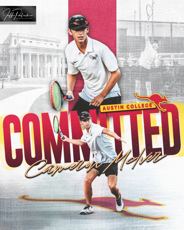 Tennis commitment graphic by Jeff Palicki Photography