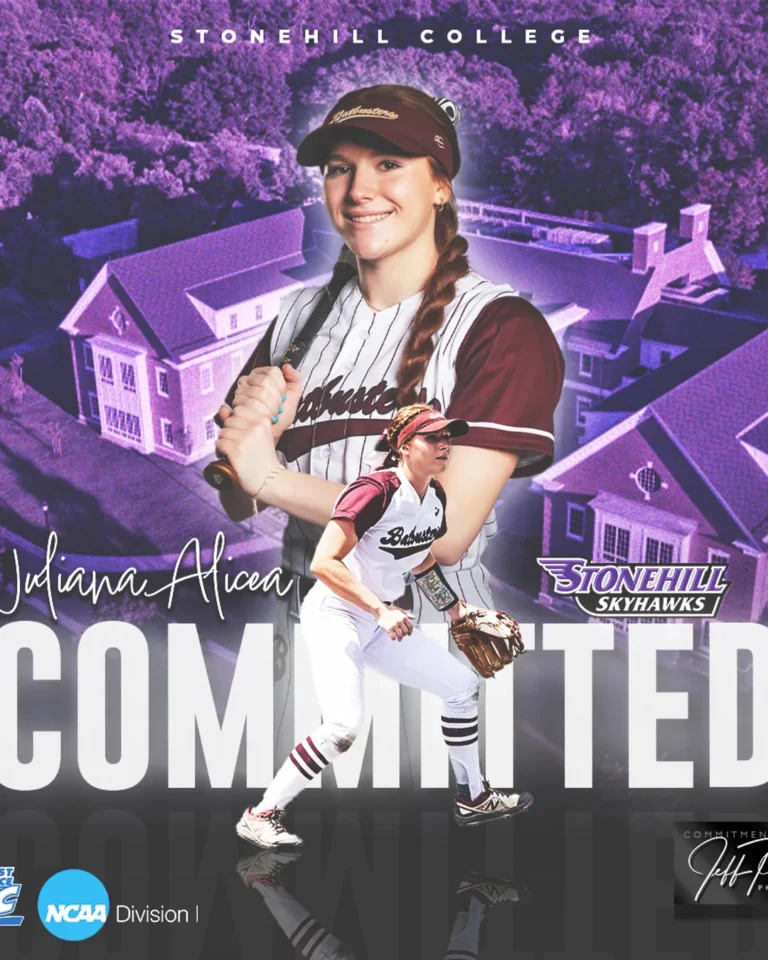 Softball commitment graphic by Jeff Palicki Photography
