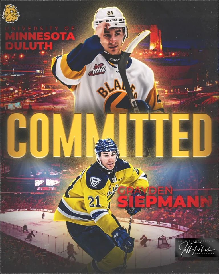 Hockey commitment graphic by Jeff Palicki Photography