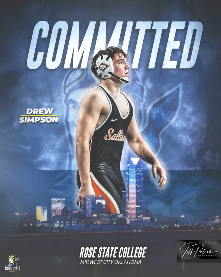 Wrestling commitment graphic by Jeff Palicki Photography