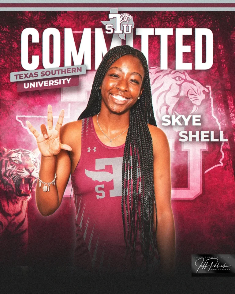 Track & Field commitment graphic by Jeff Palicki Photography