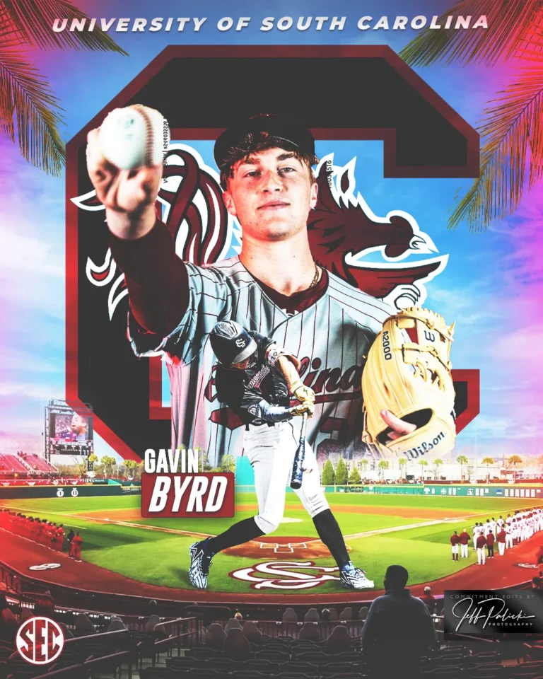 Baseball commitment graphic by Jeff Palicki Photography