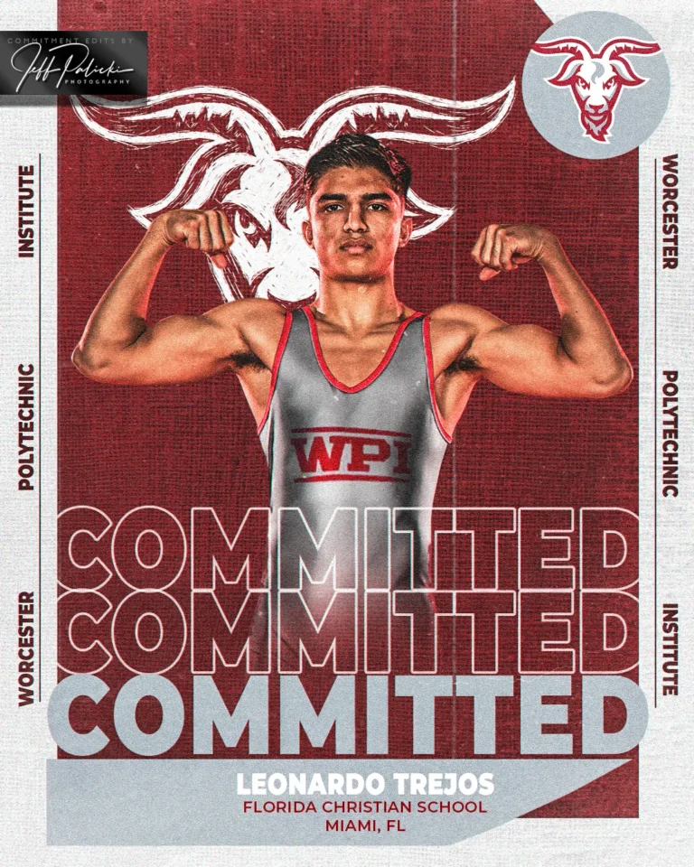 Wrestling commitment graphic by Jeff Palicki Photography