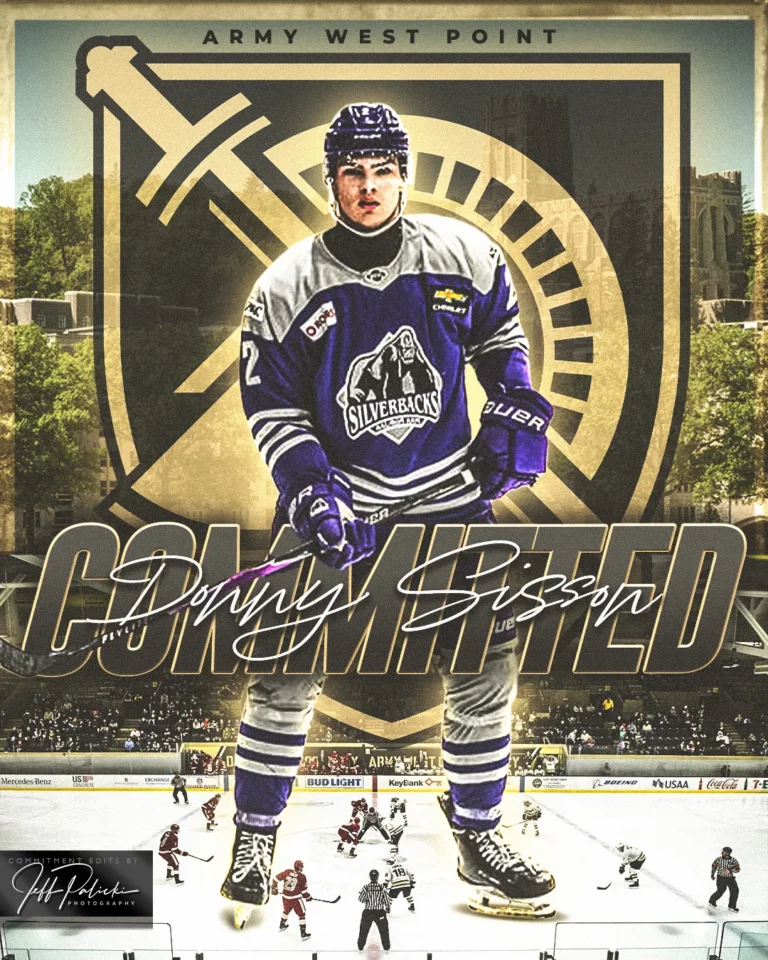 Hockey commitment graphic by Jeff Palicki Photography