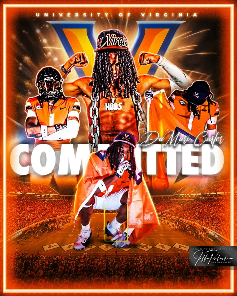 Football commitment graphic by Jeff Palicki Photography